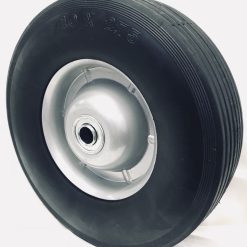 10"x2.75"RIB/WHITE WHEEL 5/8"BBx2-3/4"CENTERED 200lb